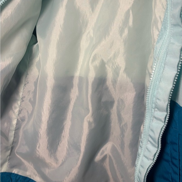 Eddie Bauer Two-Tone Blue Kids Raincoat - Picture 4 of 9